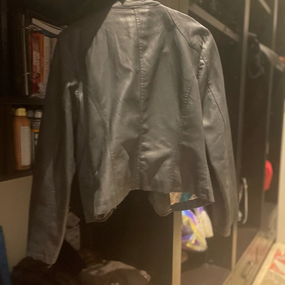 ONLY brand Graziella PU Biker Blazer - Picture 6 of 6